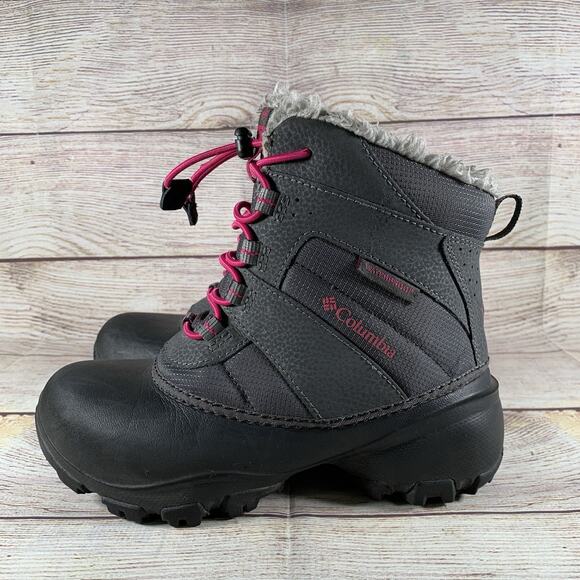 Columbia Rope Tow III Toddler Girls Size 2 Insulated Snow Boots Gray - Picture 1 of 11